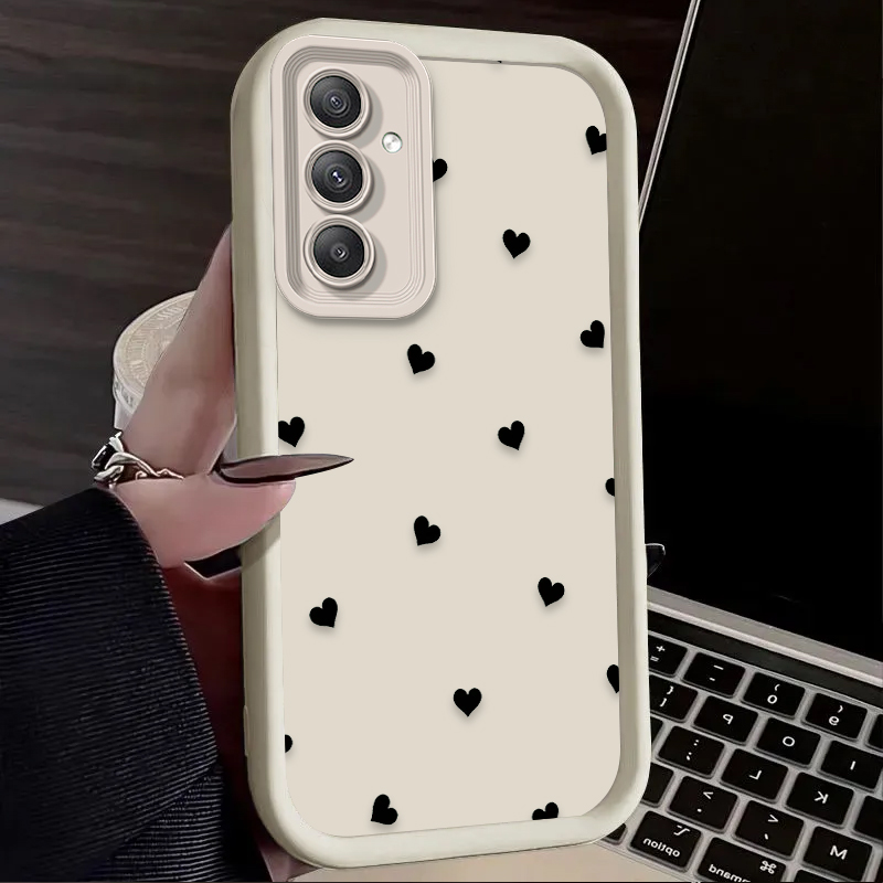 Black Love Heart Bowknot Case  - огляд і ціна Phone Cases For Samsung