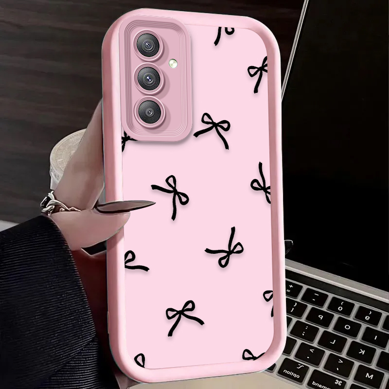 Black Love Heart Bowknot Case  - огляд і ціна Phone Cases For Samsung