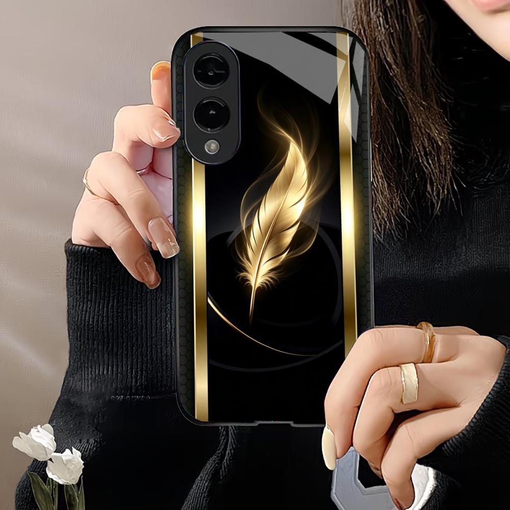 Shiny Golden Feather phone cas - огляд і ціна Phone Cases Quad Lock