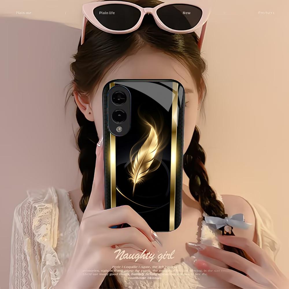 Shiny Golden Feather phone cas - огляд і ціна Phone Cases Quad Lock