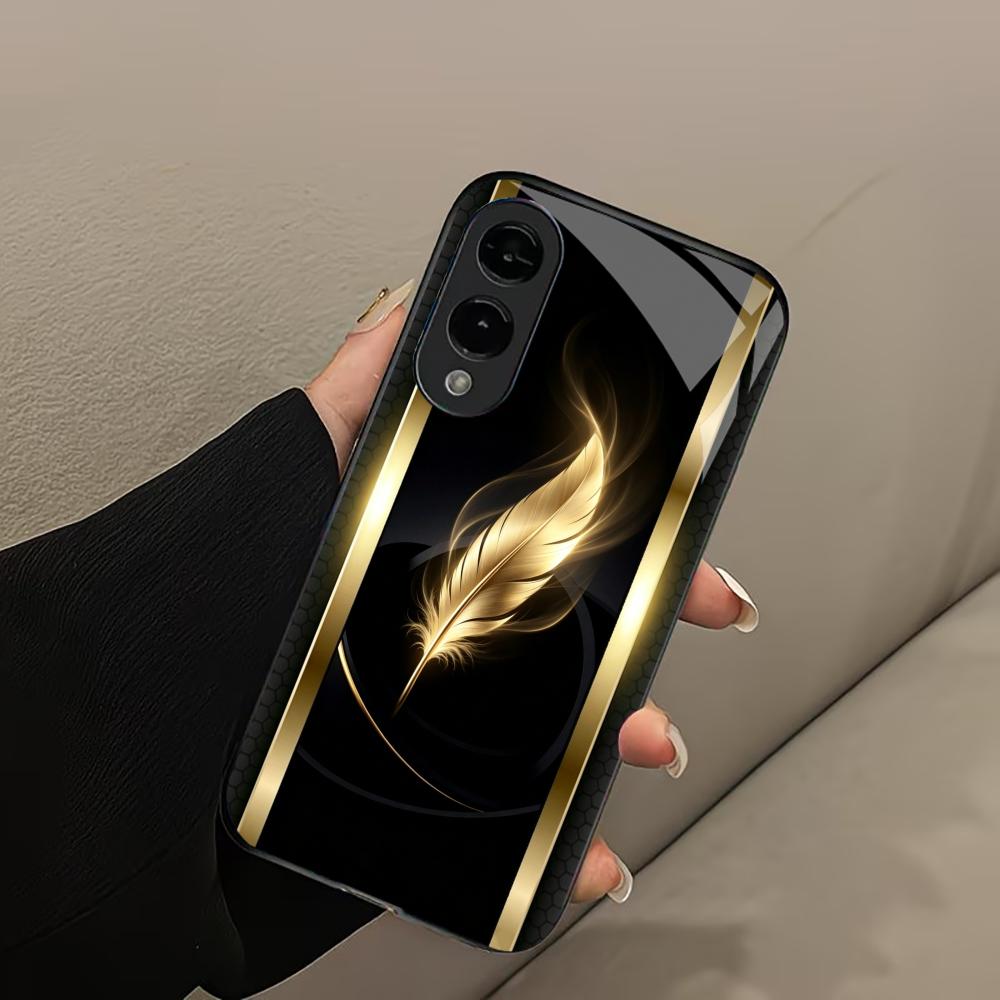 Shiny Golden Feather phone cas - огляд і ціна Phone Cases Quad Lock