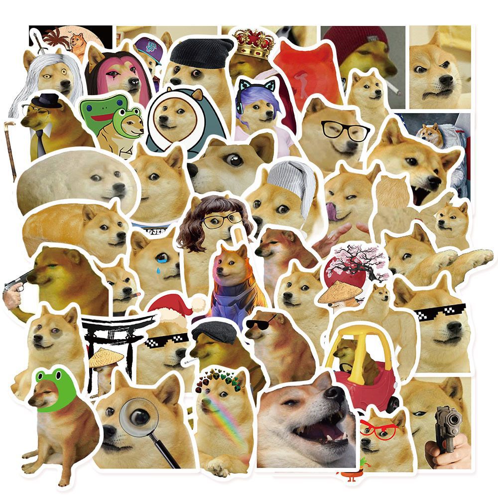 50Pcs Funny Doge MEME Stickers - огляд і ціна Phone Cases Kids