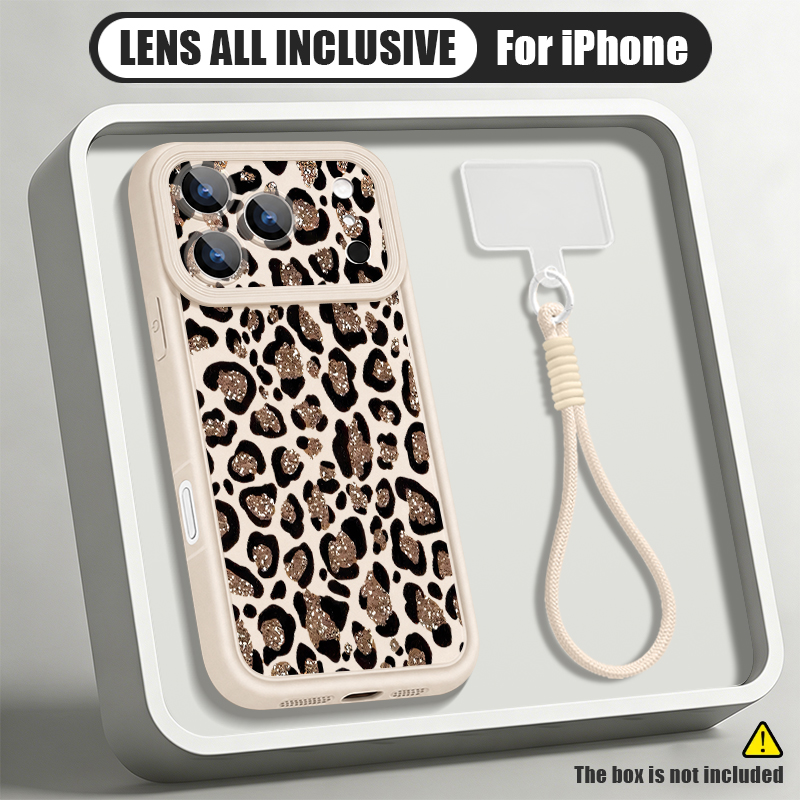 Brown Leopard Printed Lanyard  - огляд і ціна Phone Cases Leopard Print