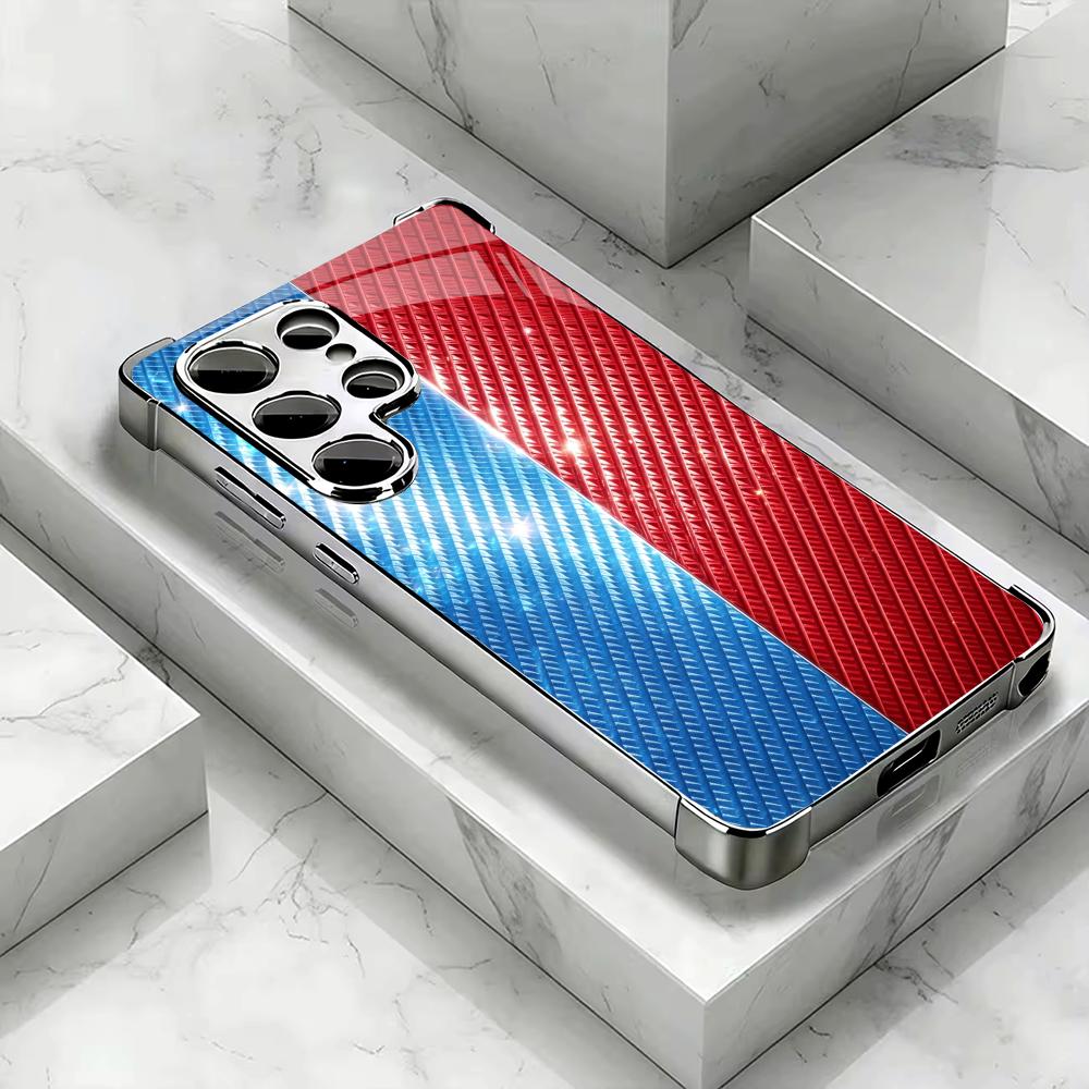 Red and blue carbon fiber phon - огляд і ціна Phone Cases Quad Lock