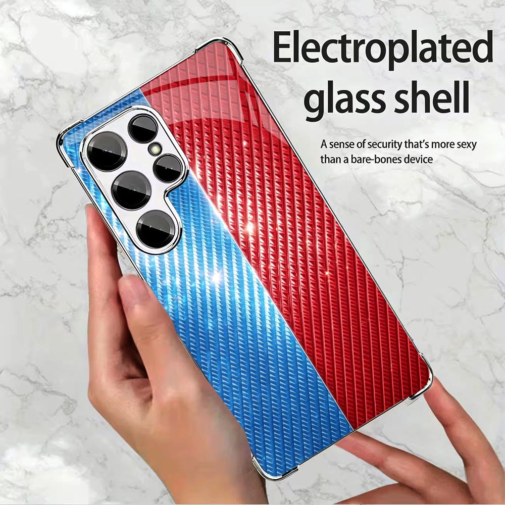 Red and blue carbon fiber phon - огляд і ціна Phone Cases Quad Lock