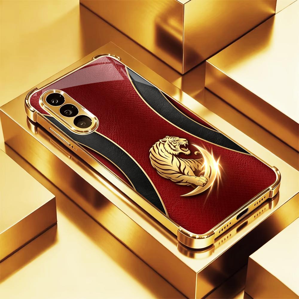 Luxurious Fashion Golden tiger - огляд і ціна Phone Cases Quad Lock