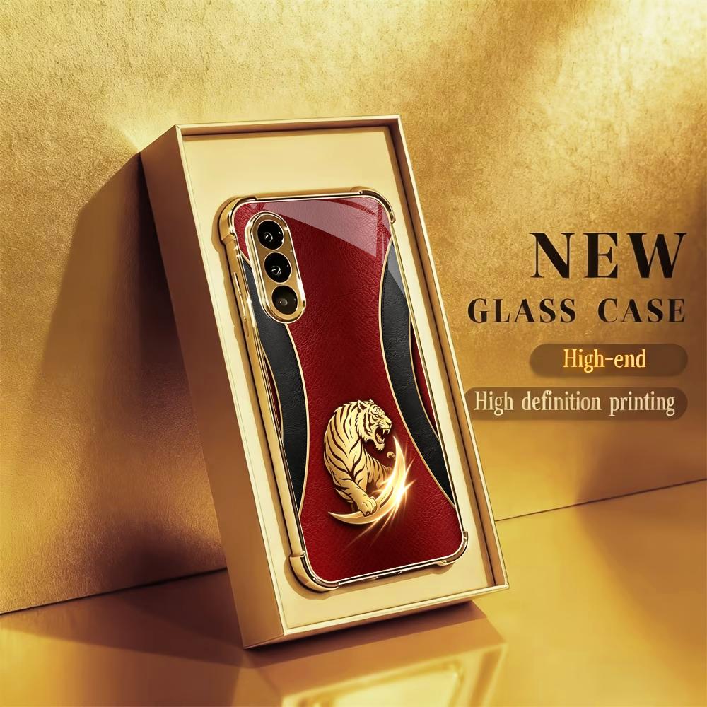 Luxurious Fashion Golden tiger - огляд і ціна Phone Cases Quad Lock