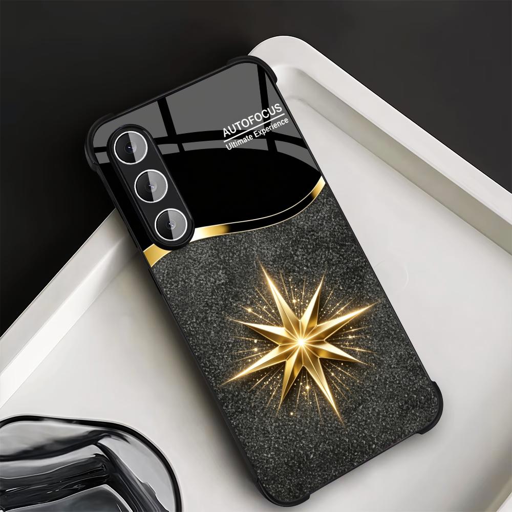 Black Shiny Gold Star phone ca - огляд і ціна Phone Cases Quad Lock