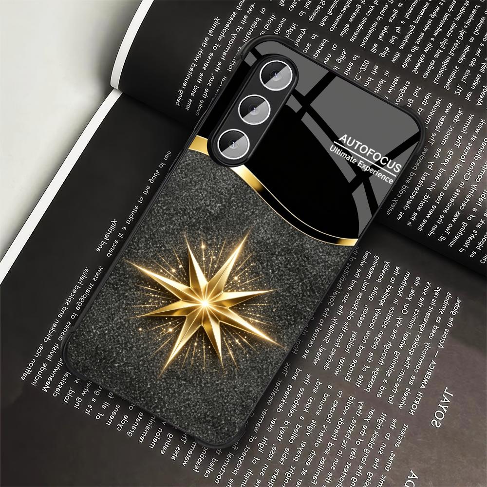 Black Shiny Gold Star phone ca - огляд і ціна Phone Cases Quad Lock