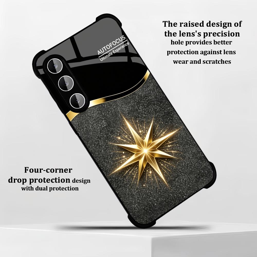 Black Shiny Gold Star phone ca - огляд і ціна Phone Cases Quad Lock