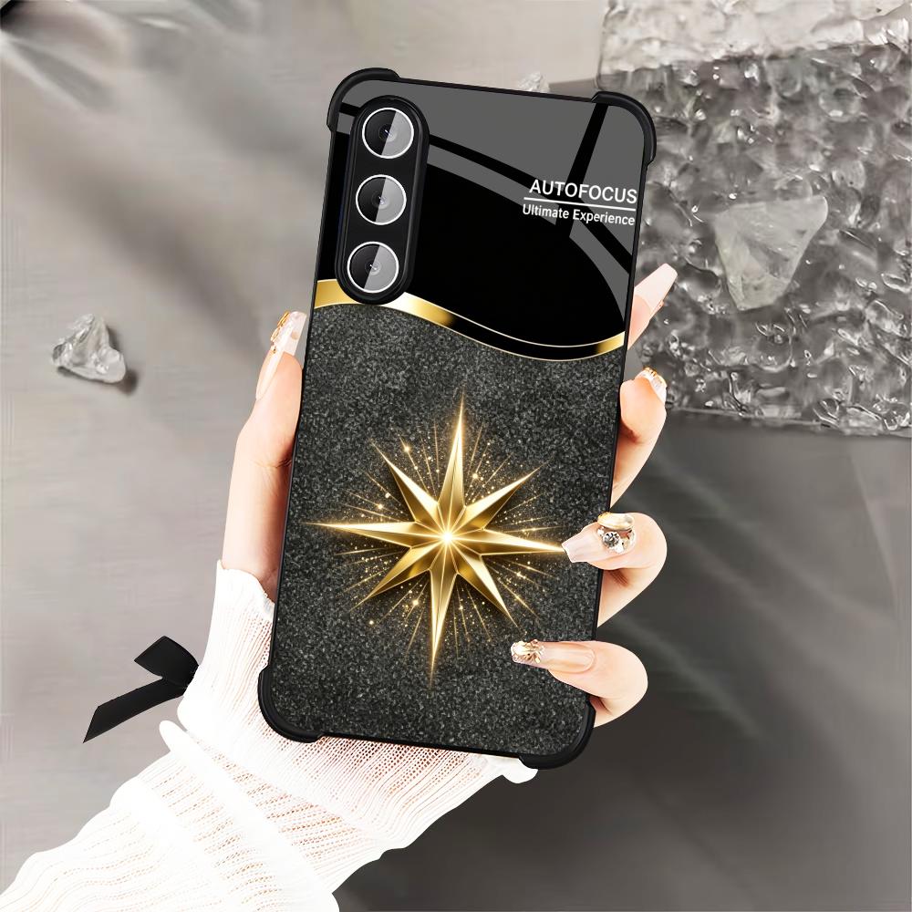 Black Shiny Gold Star phone ca - огляд і ціна Phone Cases Quad Lock