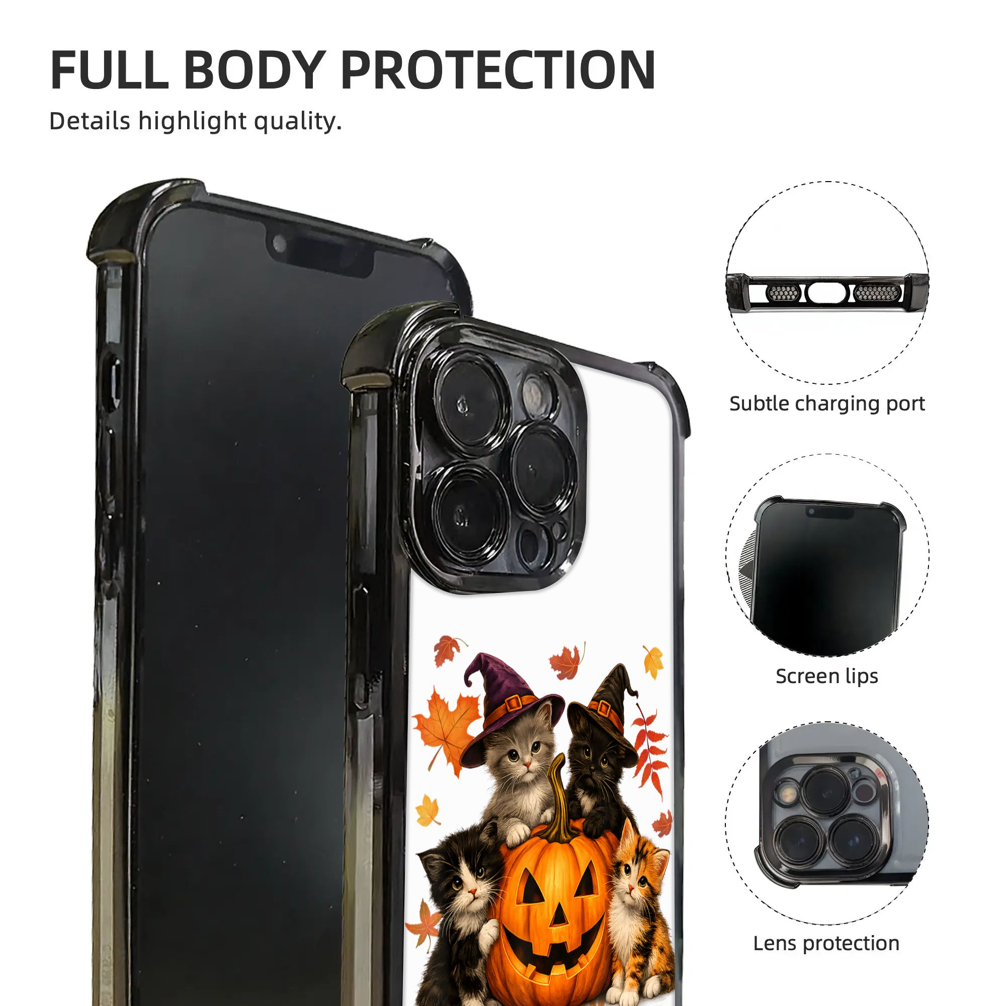 Halloween Cute Cats Pumpkin Sp - огляд і ціна Phone Cases Kids