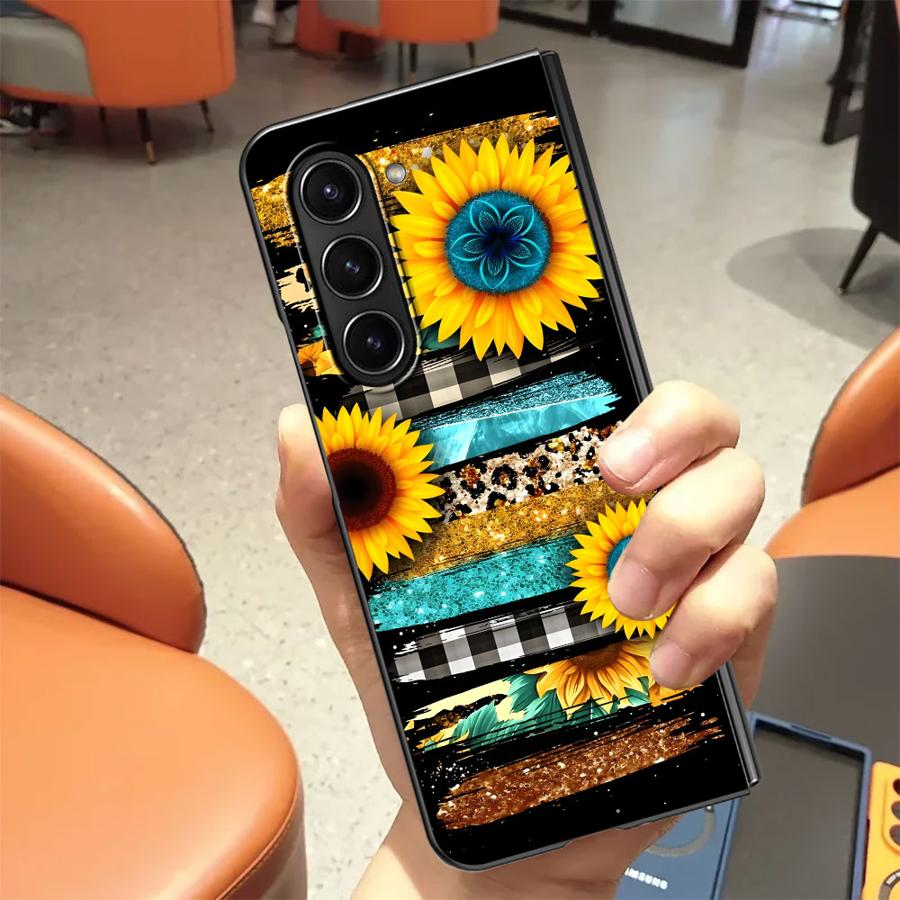 Zebra Striped Sunflower Back P - огляд і ціна Phone Cases Z Fold 4