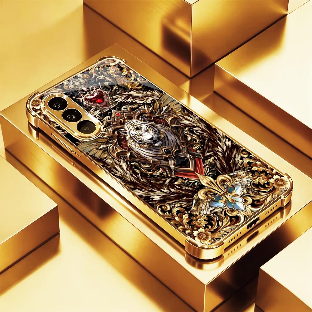 Floral Golden Tiger fashion ph - огляд і ціна Phone Cases Quad Lock