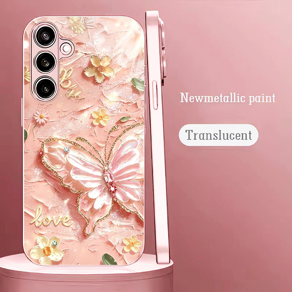Pink Glitter Butterfly Fashion - огляд і ціна Phone Cases Quad Lock