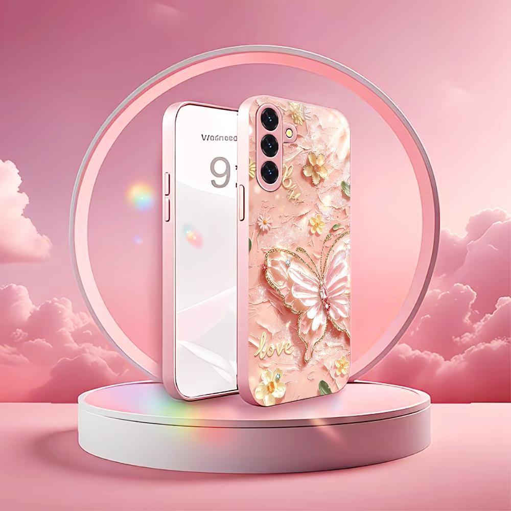 Pink Glitter Butterfly Fashion - огляд і ціна Phone Cases Quad Lock