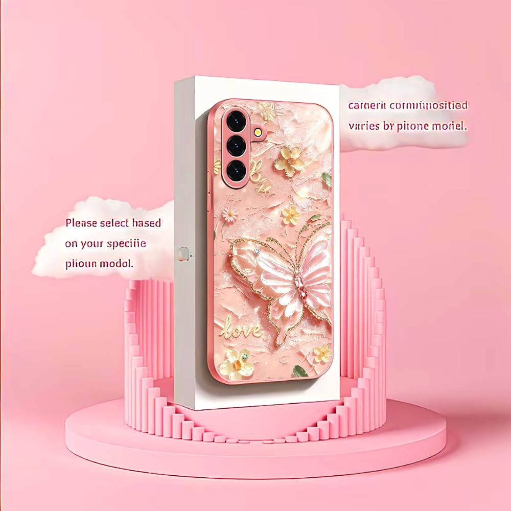 Pink Glitter Butterfly Fashion - огляд і ціна Phone Cases Quad Lock